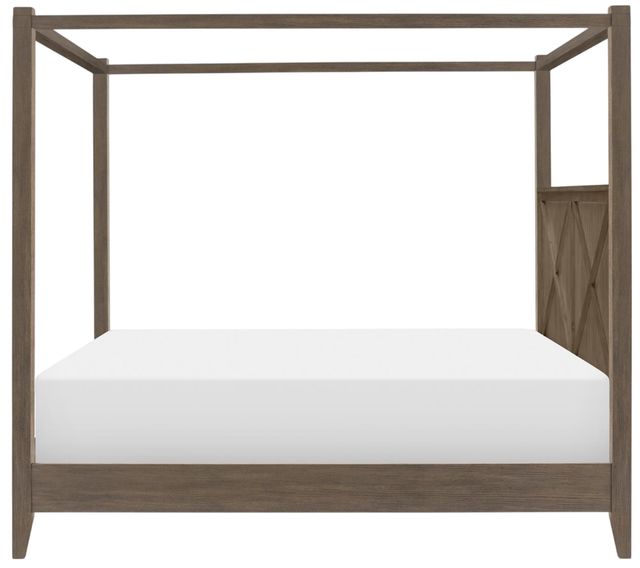 Legacy Classic XXX's and OOO's Cocoa King Canopy Bed-2
