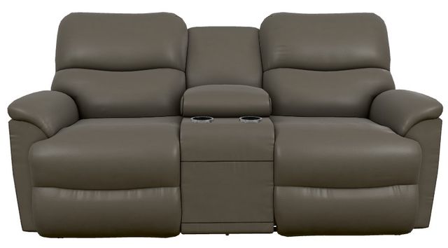 La-Z-Boy® Trouper Tar Power Reclining Loveseat with Console and Headrest-1