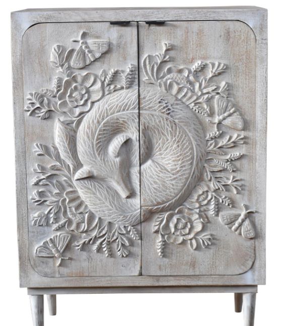 Jaipur Furniture Reyansh White Cabinet-1