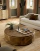 Four Hands Marlena Smoked American Oak Veneer 55" Coffee Table-2