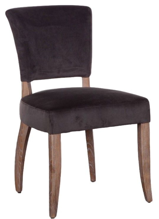 Home Trends & Design Mindy Asphalt/Napoleon Dining Chair-0
