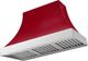 AGA Cascade 48" Piccadilly Red Wall Mounted Range Hood  with Polished Chrome Trim-0