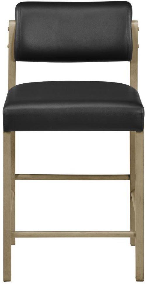 Coaster® Kehoe 2-Piece Black/Natural Oak Counter Stool Set-4