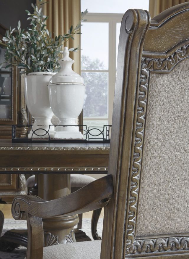 Signature Design by Ashley® Charmond Brown Upholstered Dining Side Chair-3