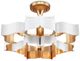 Currey & Company Grand Lotus Comtemoprary Gold Leaf/Sugar White Small Chandelier-0