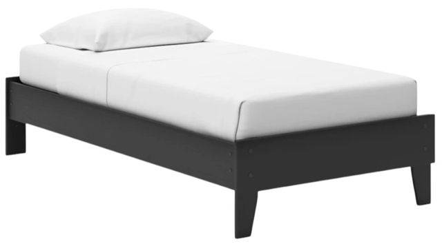 Signature Design by Ashley® Socalle Matte Black Youth Twin Platform Bed-0