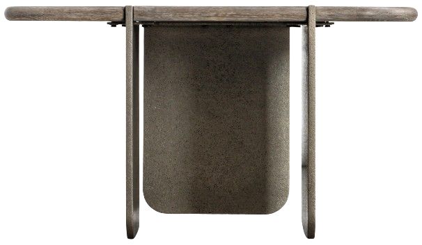 Bernhardt Melba Bernhardt Living Puma Cocktail Table with Graphite Base-3