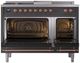 Ilve® Nostalgie II Series 48" Graphite Matte Pro Style Dual Fuel Range-1