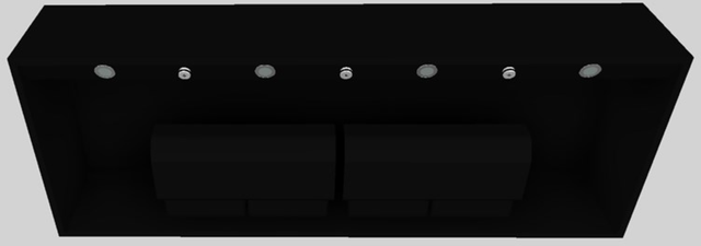 Vent-A-Hood® 66" Black Wall Mounted Range Hood-3