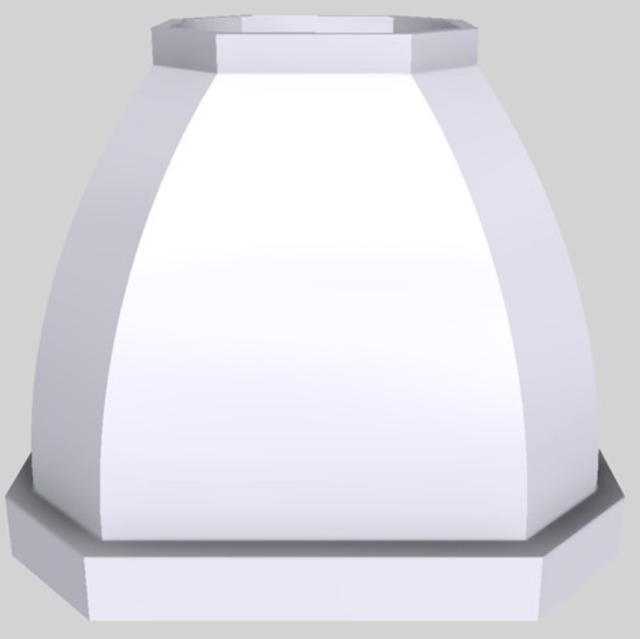 Vent-A-Hood® Designer Series 36" White Island Range Hood-0