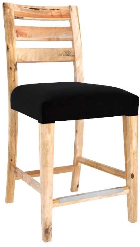 Canadel® Loft Natural Washed Upholstered Fixed Stool-0
