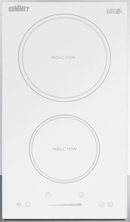 Summit® 12" White Induction Cooktop-0