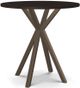 Amisco Customizable Asterisk 42" Round Birch Bar Table with Metal Stand-0