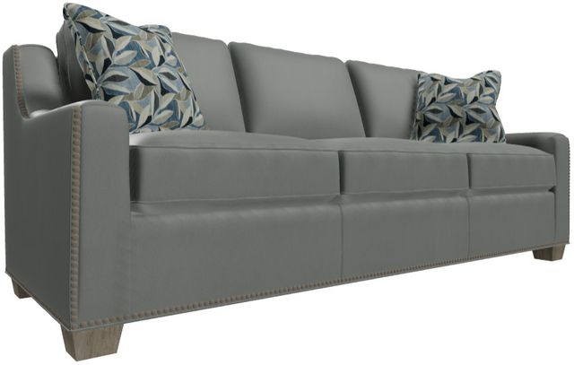 Craftmaster® Customizable CM Leather Sofa with Pillows-0