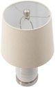 A & B Home Chrome/White Table Lamp-2