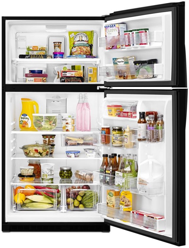 Whirlpool® 33 in. 21.3 Cu. Ft. Black Top Freezer Refrigerator-6