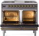 Ilve® Nostalgie II Series 40" Graphite Matte Pro Style Dual Fuel Range-1