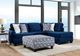 Furniture of America® Waldport 2-Piece Navy Right-Arm Facing Sofa Sectional and Chaise-1