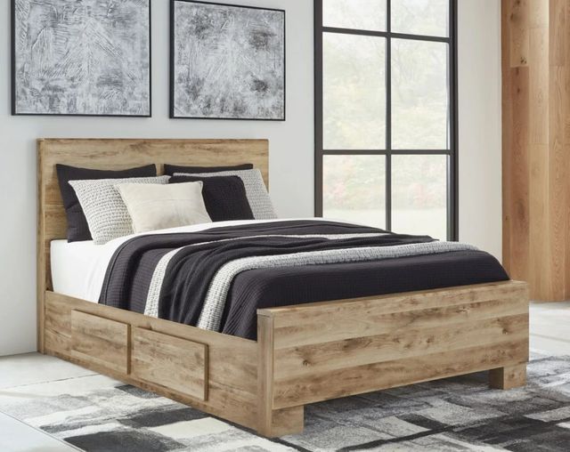 Signature Design by Ashley® Hyanna Tan Brown Youth Full Storage Panel Bed-3