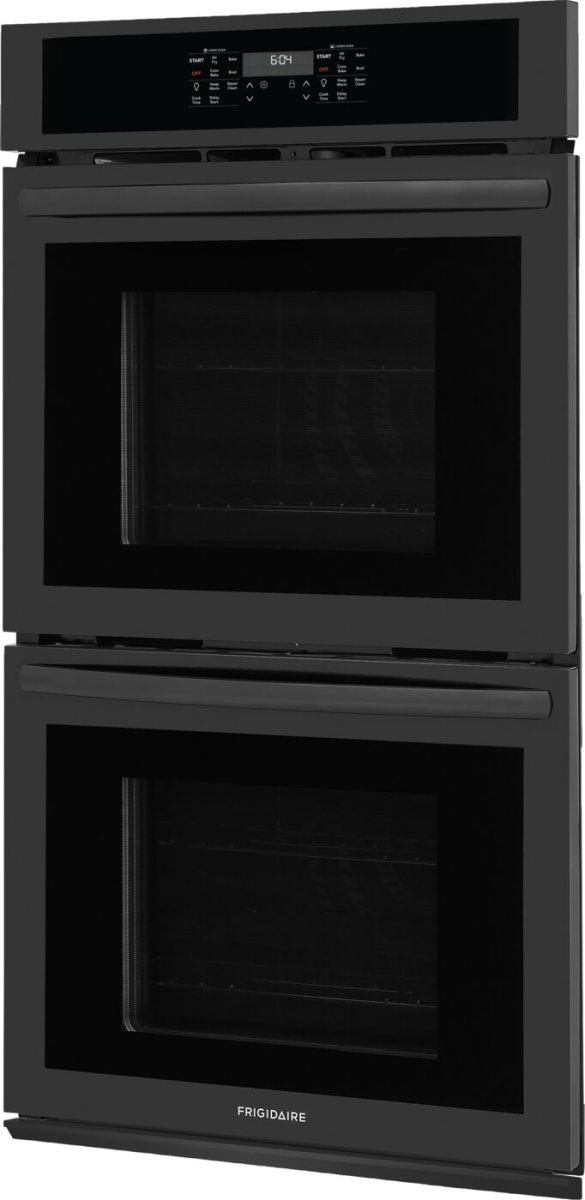 Frigidaire® 27” Black Electric Double Wall Oven with Air Fry-1