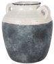 A & B Home Gray/White 7" Flower Vase -3