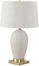 Monarch Specialties Inc. 26"H White Ceramic Table Lamp-0