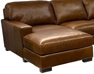 Soft Line America Leon Maple Leather Left-Arm Facing Chaise Lounge End