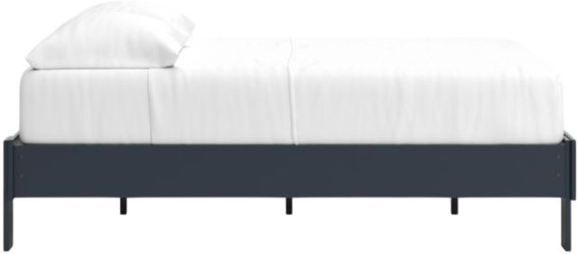 Signature Design by Ashley® Simmenfort Matte Navy Blue Full Platform Bed-2
