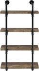 Coaster® Elmcrest Black/Rustic Oak Driftwood 24" Wall Shelf-3