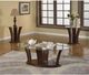 Brassex Inc. Ambrose 3-Piece Walnut Coffee Table Set-1