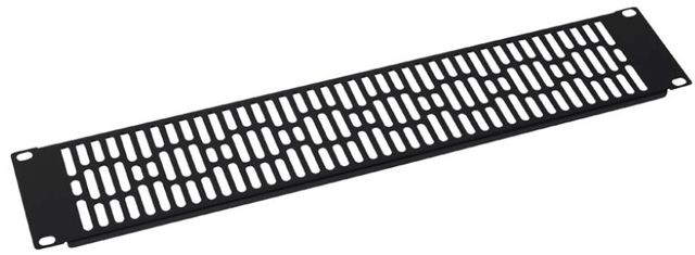 Sanus® Component Series Black Rack Blanking Panel-1