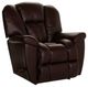 La-Z-Boy® Maverick Walnut Leather Manual Rocking Recliner-0
