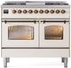 Ilve® Nostalgie II Series 40" Antique White Pro Style Dual Fuel Range-0