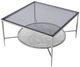 ACME Furniture Adelrik Glass Coffee Table with Chrome Base-2