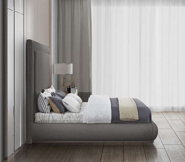 Meridian Furniture Brooke Grey King Bed-2