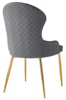 Mazin Furniture Venus Gold/Grey Side Chair-3