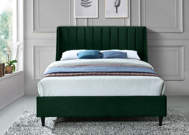 Meridian Furniture Eva Green Velvet King Bed-2