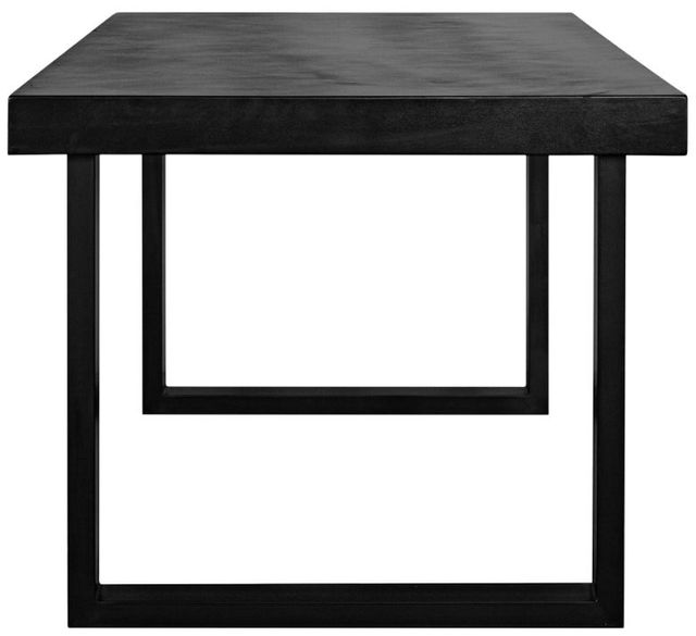 Moe’s Home Collection Jedrik Grey Small Concrete Outdoor Dining Table with Black Metal Legs-2
