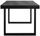 Moe’s Home Collection Jedrik Grey Small Concrete Outdoor Dining Table with Black Metal Legs-2