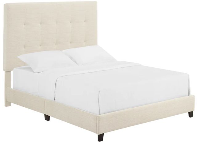 Legends Home Bridger Dynasty Beige Queen Upholstered Panel Bed-0