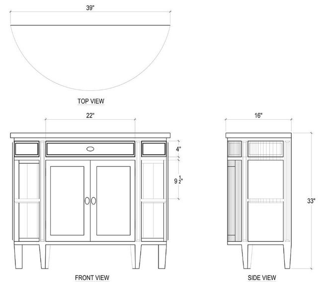 Bramble Customizable Cocktail Console Table-4