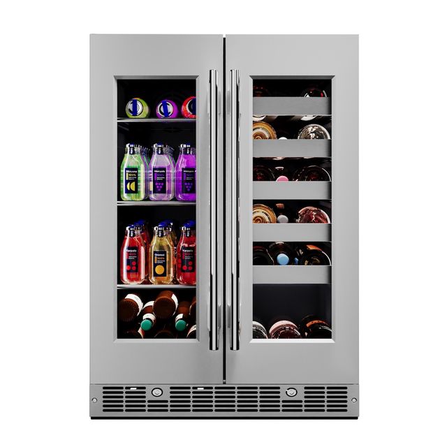 Element Cellara 24" 4.7 cu. ft. Stainless Steel Dual Zone Beverage Center -2
