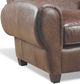 Campio Furniture Legacy Leather Pub Brown Chair-1