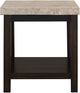 Elements International Kansas Espresso Beige/Espresso End Table-1