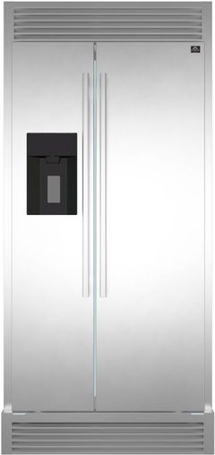 FORNO® Salerno 36 in. 20.0 Cu. Ft. Stainless Steel Freestanding Side-by-Side Refrigerator
