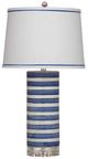 Bassett Mirror Regatta Stripe Blue/White Table Lamp-0