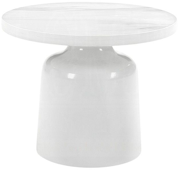 ACME Furniture Zaid White High Gloss End Table-0