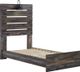 Signature Design by Ashley® Drystan 5-Piece Brown Twin Panel Bed Set-1