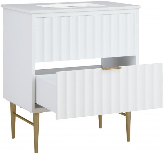 Meridian Furniture Modernist White 30" Bathroom Vanity-3