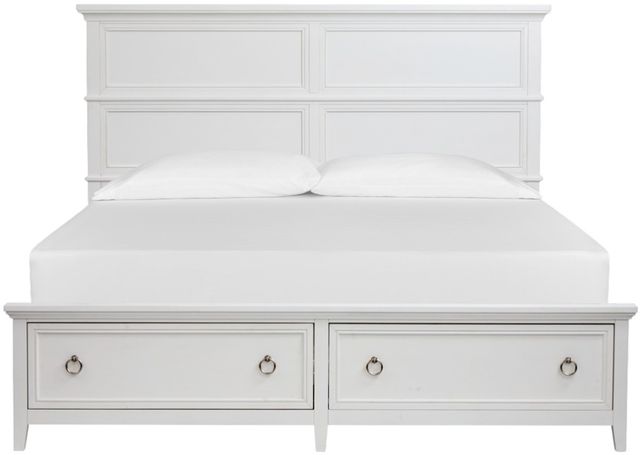 Magnussen Home® Juniper Hill Whisper White 91" California King Panel Storage Bed-2